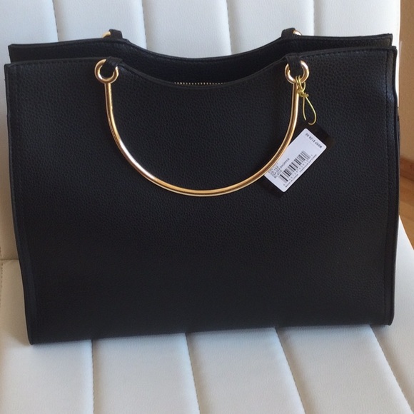 NWT Bebe Los Angeles Zsa Zsa Black Shopper - Picture 2 of 16